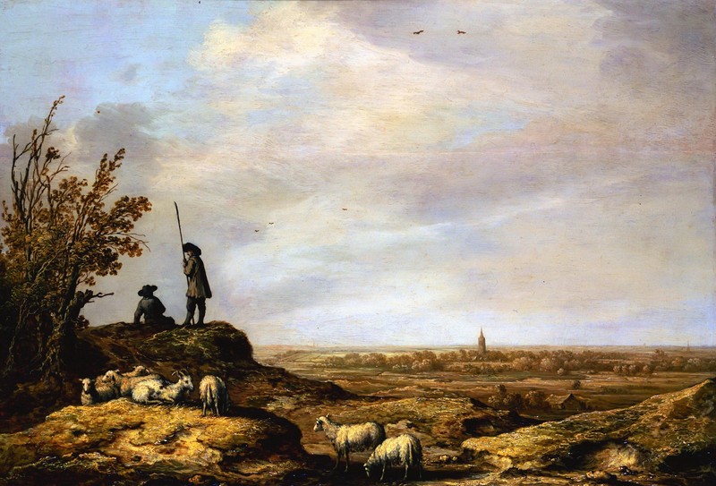 Shepherds on the Dunes by Aelbert Cuyp