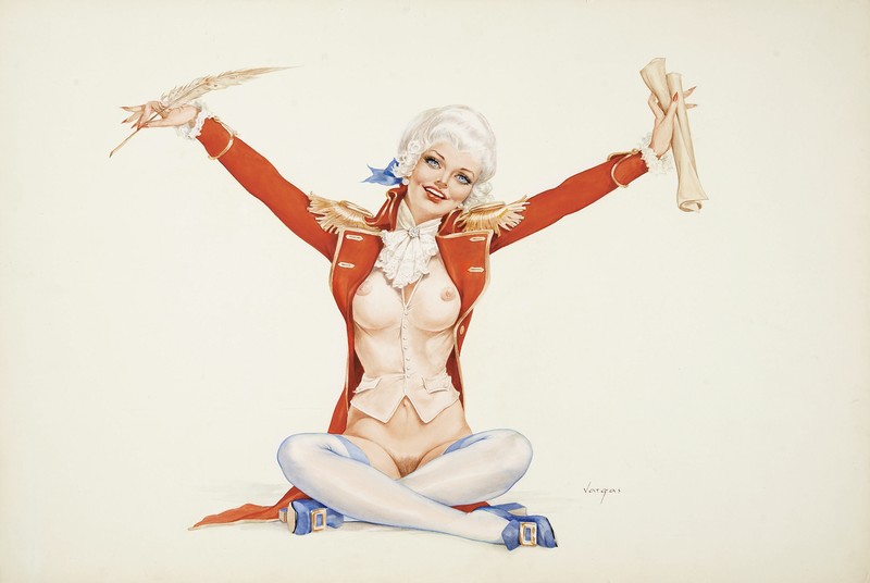 The Calendar Girl January by Alberto Vargas