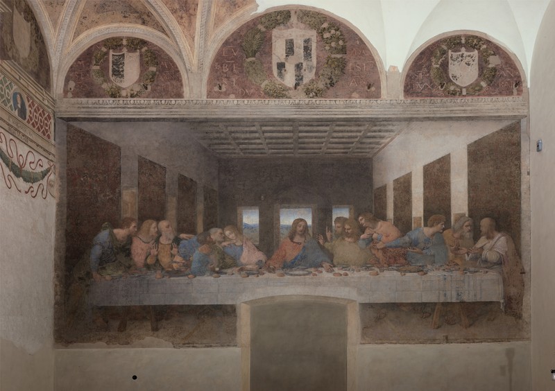 The Last Supper (Il Cenacolo (L'Ultima Cena)) by Leonardo da Vinci — free 8K art reproduction sample