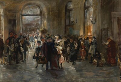 Weekday in Paris by Adolph Menzel