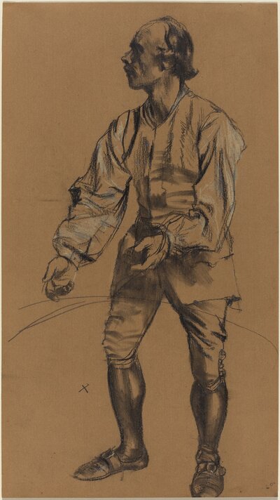 Portrait of Paul Johann Ludwig von Heyse by Adolph Menzel