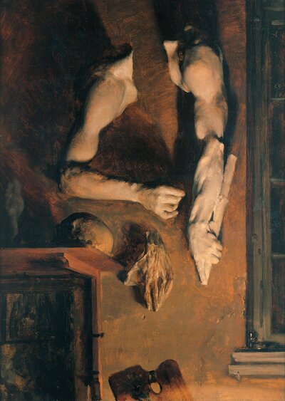 Atelierwand by Adolph Menzel