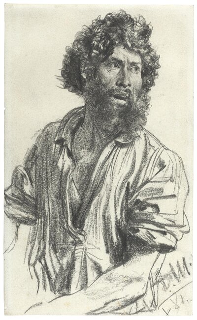 Portrait of Menzel's Brother, Richard Menzel by Adolph Menzel