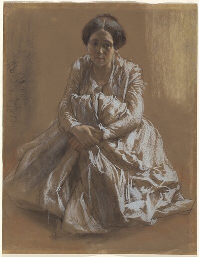 Sleeping Woman by Adolph Menzel
