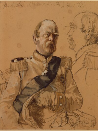 Porträt Otto von Bismarck by Adolph Menzel