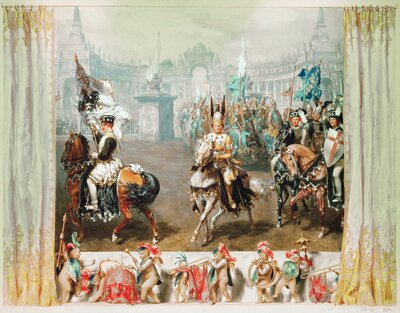Tournoi de chevaliers by Adolph Menzel