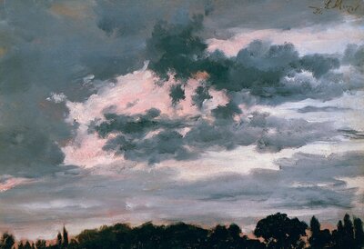 Study of Clouds by Adolph Menzel