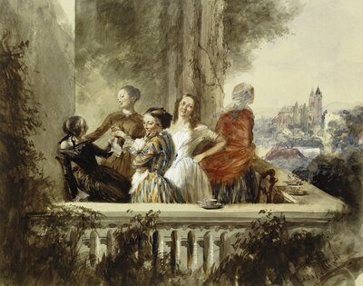 Abendgesellschaft by Adolph Menzel