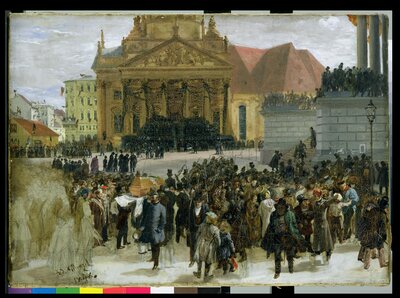 Die Krönung König Wilhelms I. in Königsberg im Jahre 1861 by Adolph Menzel