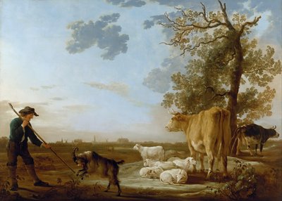 Landscape with Herdsman and Cattle by Aelbert Cuyp