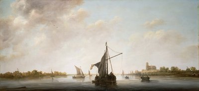 River Scene with Boats by Aelbert Cuyp