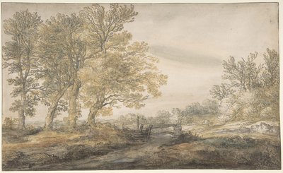 Landscape with Trees and a Gate (variant) by Aelbert Cuyp