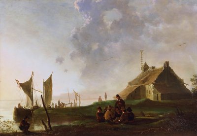 The Inn by the Estuary by Aelbert Cuyp