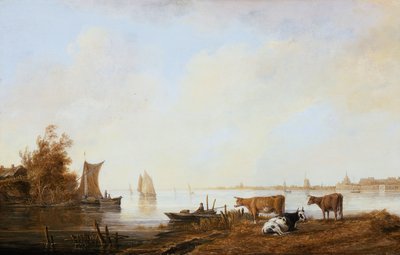 River Landscape with Cattle by Aelbert Cuyp