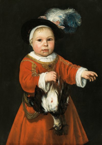 Portrait of a Child with a Dead Duck by Aelbert Cuyp