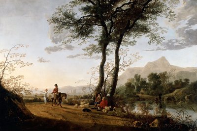 Travelers Conversing with a Shepherd by Aelbert Cuyp