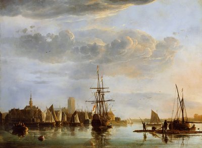 Harbor of Dordrecht by Aelbert Cuyp