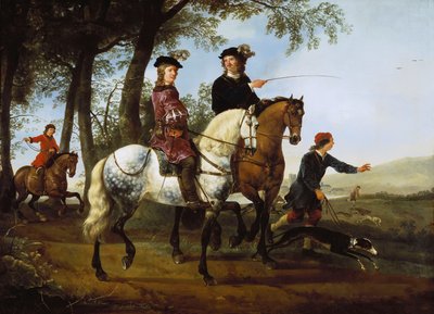 An Elegant Company Preparing for the Chase by Aelbert Cuyp