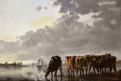 Cattle in the River by Aelbert Cuyp