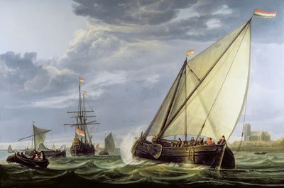 The Yacht by Aelbert Cuyp