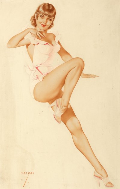 The Blue Feather by Alberto Vargas