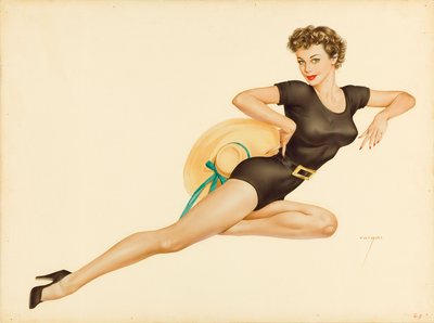 The Fringed Bikini by Alberto Vargas