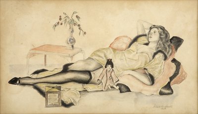 The Centerfold Study by Alberto Vargas