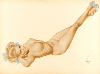 The Silk Robe by Alberto Vargas