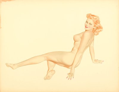 The Canopy Bed by Alberto Vargas