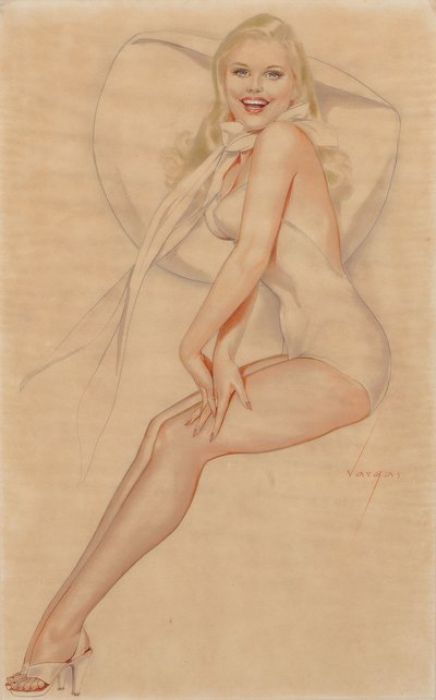 The Satin Slipper by Alberto Vargas