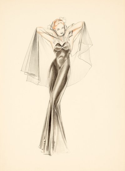Silhouette in Black by Alberto Vargas