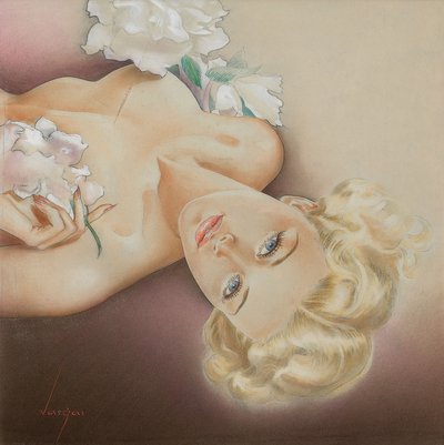 Flapper in Crimson by Alberto Vargas