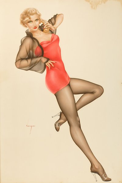 The Olive Drab Pin-up by Alberto Vargas