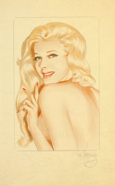 Ziegfeld Showgirl in Repose by Alberto Vargas