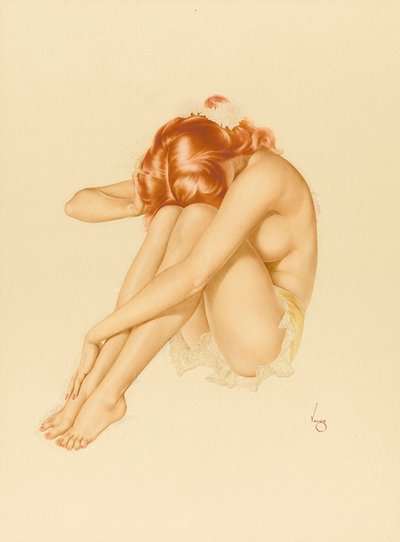 The Champagne Blonde by Alberto Vargas