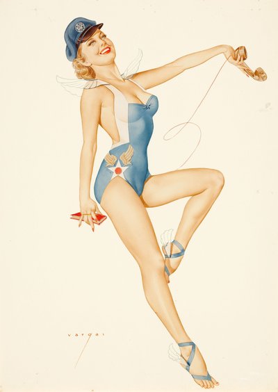 The Leather Jacket by Alberto Vargas