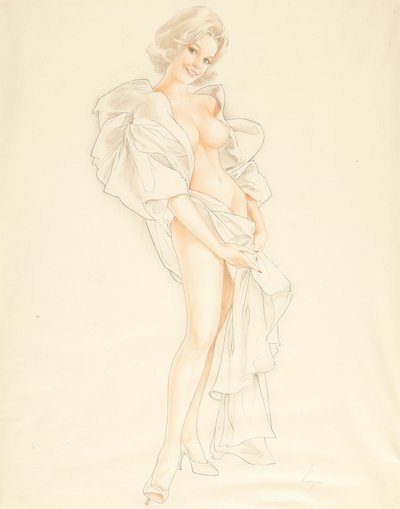 Advertising Pin-up 1955 by Alberto Vargas