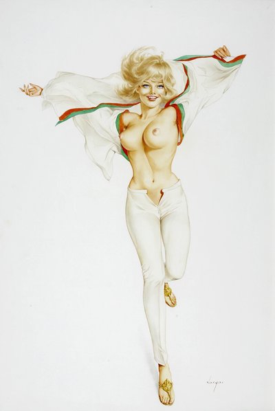 Glamour in Mauve by Alberto Vargas