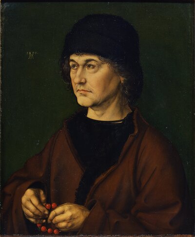 Portrait of Albrecht Dürer the Elder (Second Version) by Albrecht Dürer