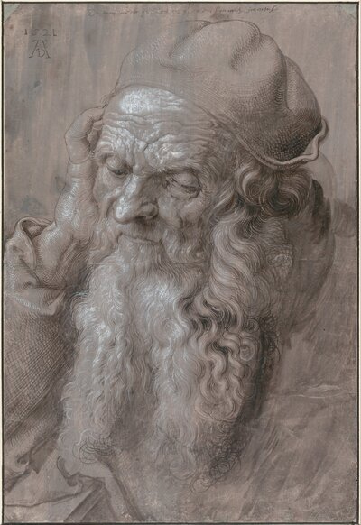 Elderly Apostle Study by Albrecht Dürer