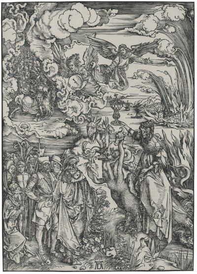 The Nailing to the Cross (Large Passion) by Albrecht Dürer