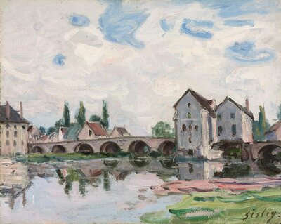 The Bridge at Moret (c.1888-1891) by Alfred Sisley