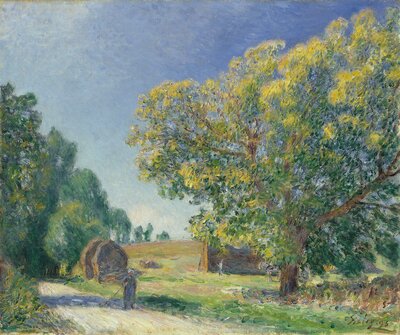 The Road to Louveciennes (1895) by Alfred Sisley