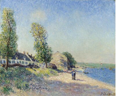 The Banks of the Loing at Saint-Mammes (1885) by Alfred Sisley