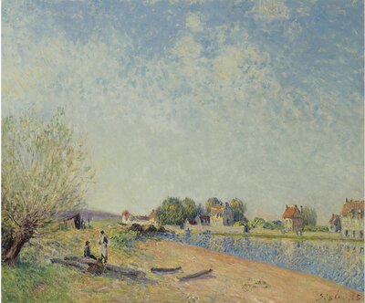 The Loing at Saint-Mammes (1885) by Alfred Sisley