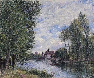 The Loing at Moret (1892) by Alfred Sisley