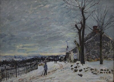 Snow at Louveciennes (1874) by Alfred Sisley