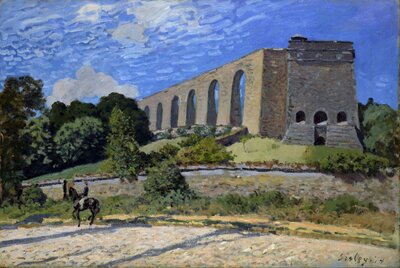 The Aqueduct at Marly (1874) by Alfred Sisley