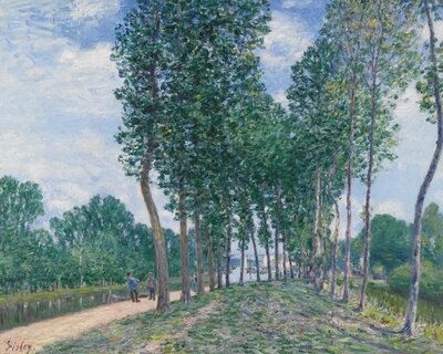 Banks of the Loing (1891) by Alfred Sisley