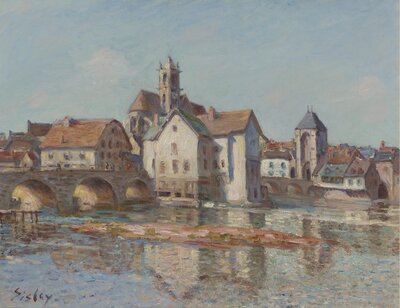 The Bridge at Moret (1893) by Alfred Sisley